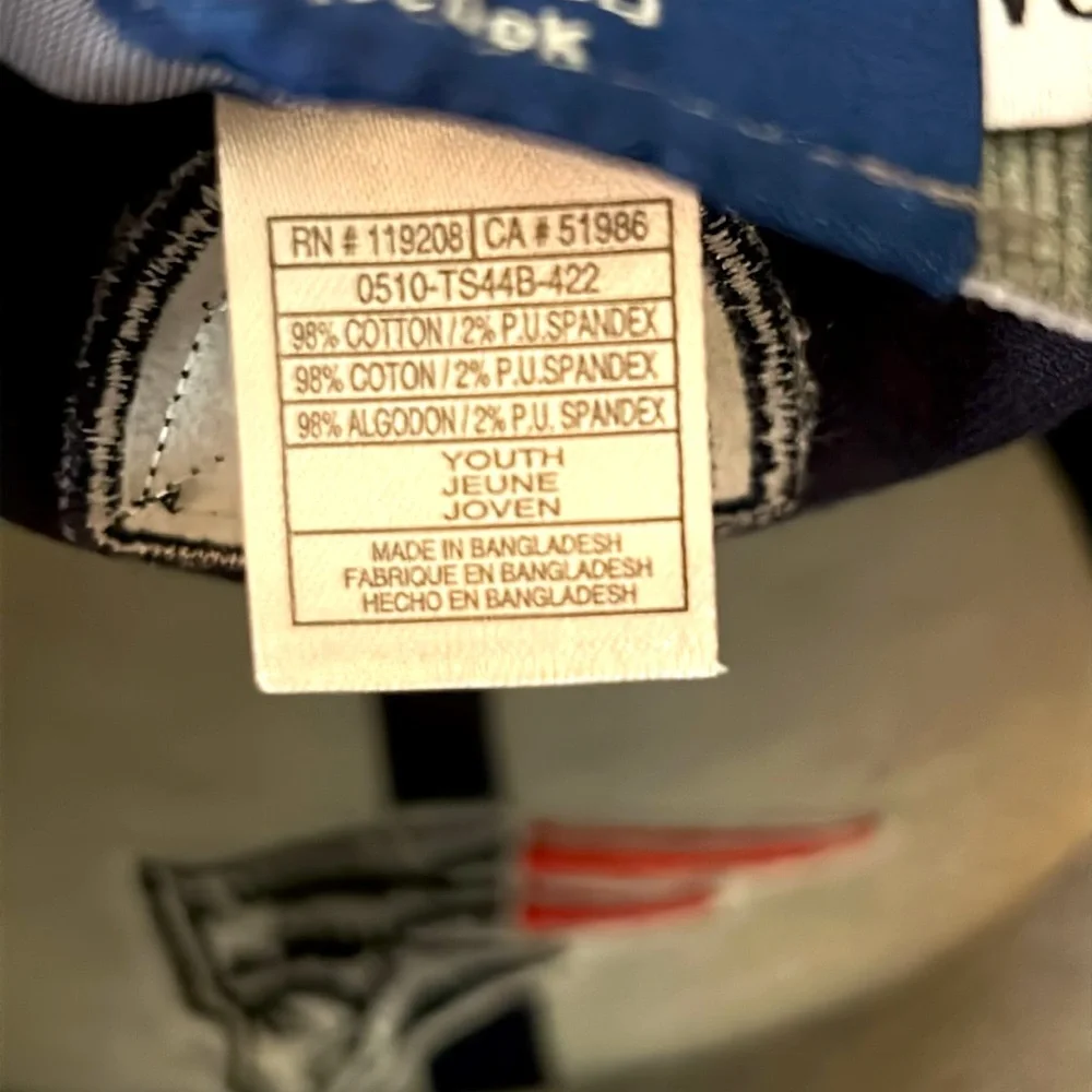🧢 Official New England Patriots NFL Youth Cap by Reebok NWT